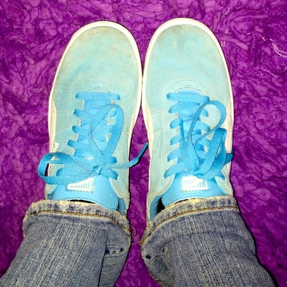 Teal Puma Slip On Sneakers - Picture 3 of 4